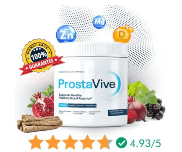 ProstaVive prostate health supplement bottle for men’s urinary and sexual health